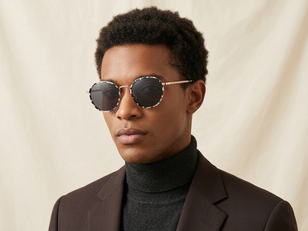 BS2012-2765_Pattern_Oval_Metal_Sunglasses-tryon_male