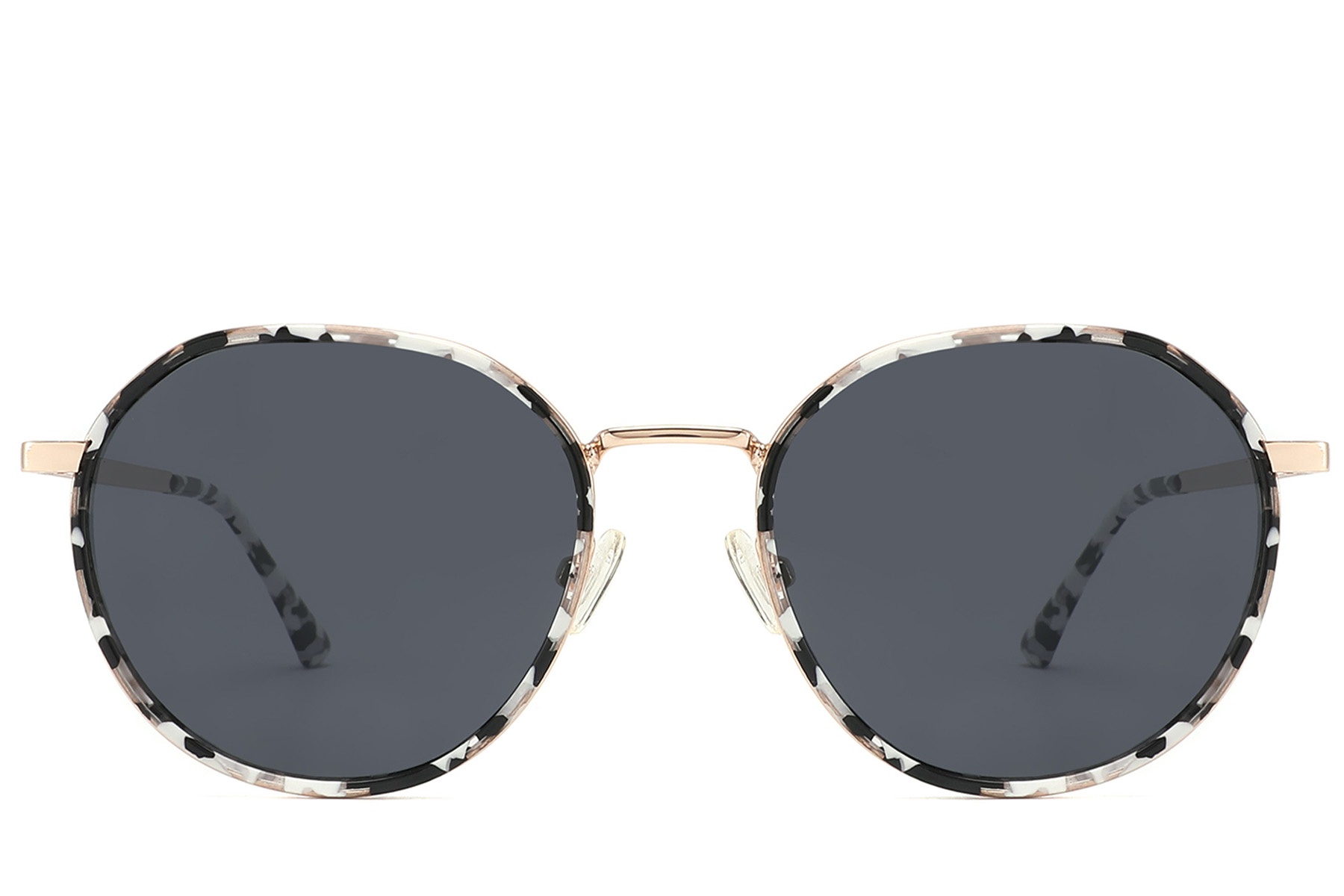 BS2012-2765_Pattern_Oval_Metal_Sunglasses_front