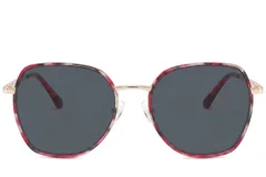 BS2012-2768_Red_Oval_Metal_Sunglasses-front