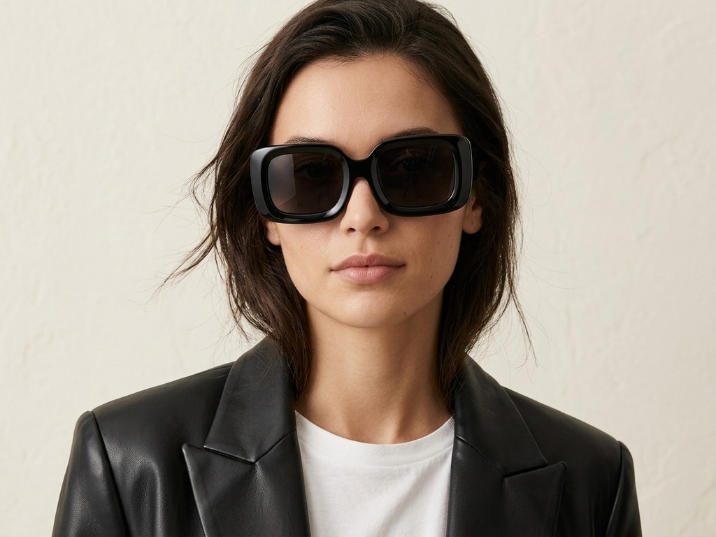 BS2012-2784_Black_Rectangular_Acetate_Sunglasses-tryon_female