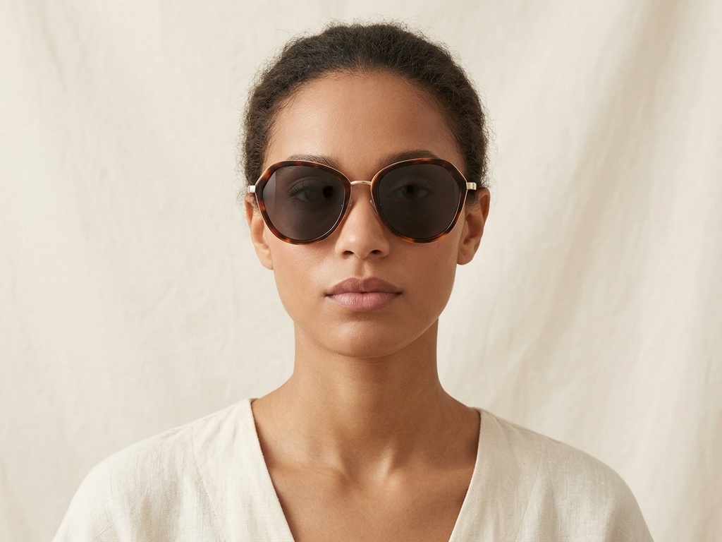 BS2012-2807_Tortoiseshell_Geometric_Acetate_Sunglasses-tryon_female