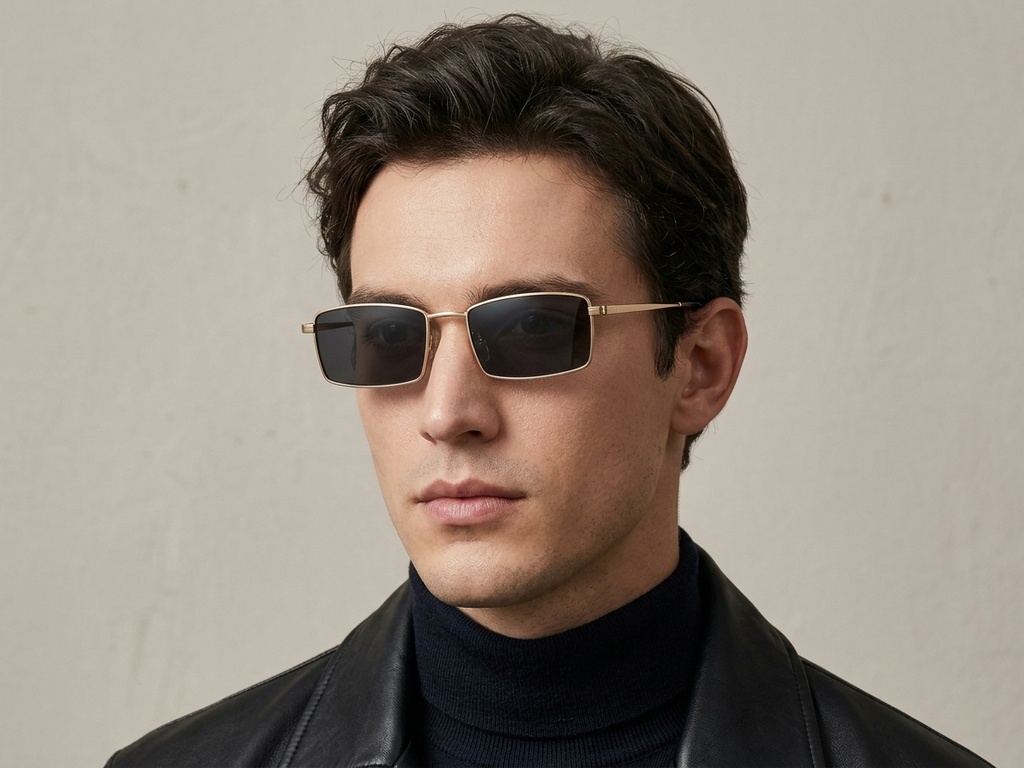 BS2012-2815_Golden_Rectangular_Metal_Sunglasses-tryon_male