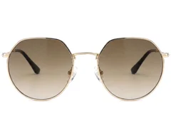 BS2012-2816_Golden_Oval_Metal_Sunglasses-front
