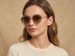 BS2012-2817_Pink_Geometric_Metal_Sunglasses-tryon_female