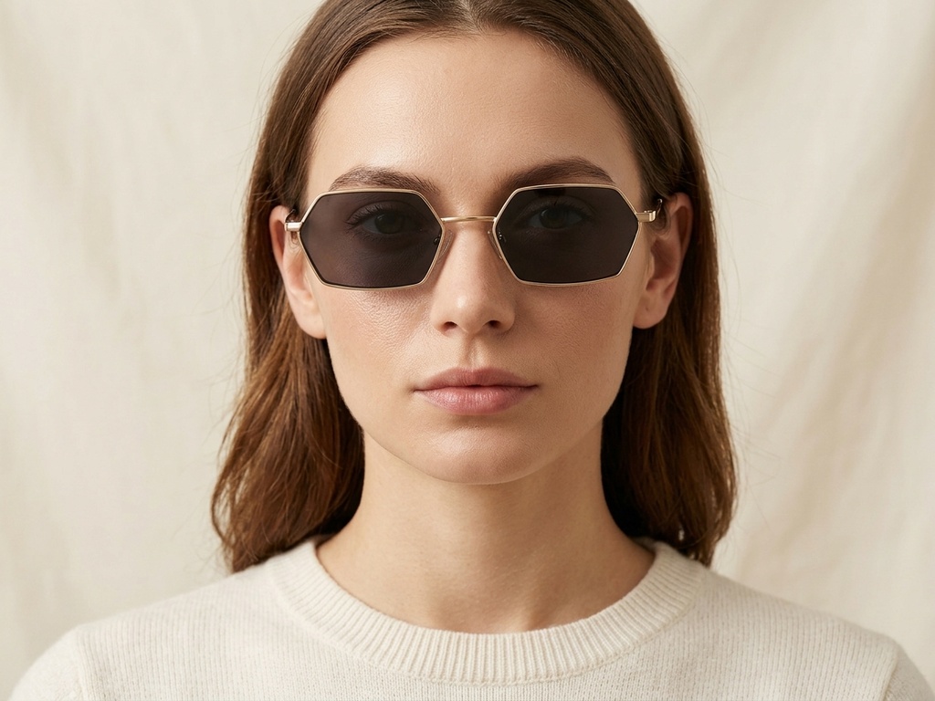 BS2012-2819_Golden_Geometric_Metal_Sunglasses-tryon_female