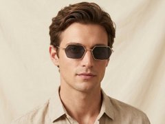 BS2012-2819_Golden_Geometric_Metal_Sunglasses-tryon_male
