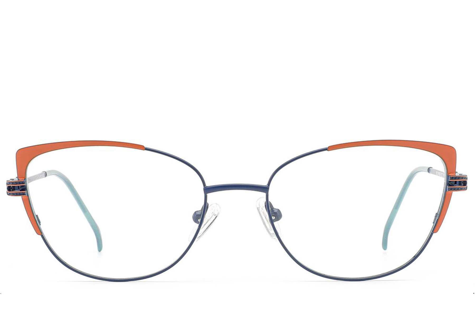 BS2012-2837_Blue_Butterfly_Metal_Glasses_front