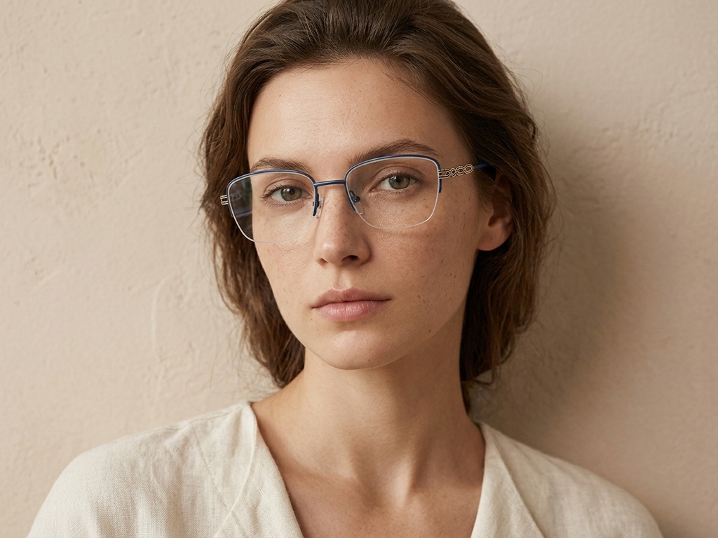 BS2012-2839_Blue_Semi-rimless_Metal_Glasses-tryon_female