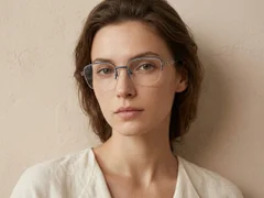 BS2012-2839_Blue_Semi-rimless_Metal_Glasses-tryon_female
