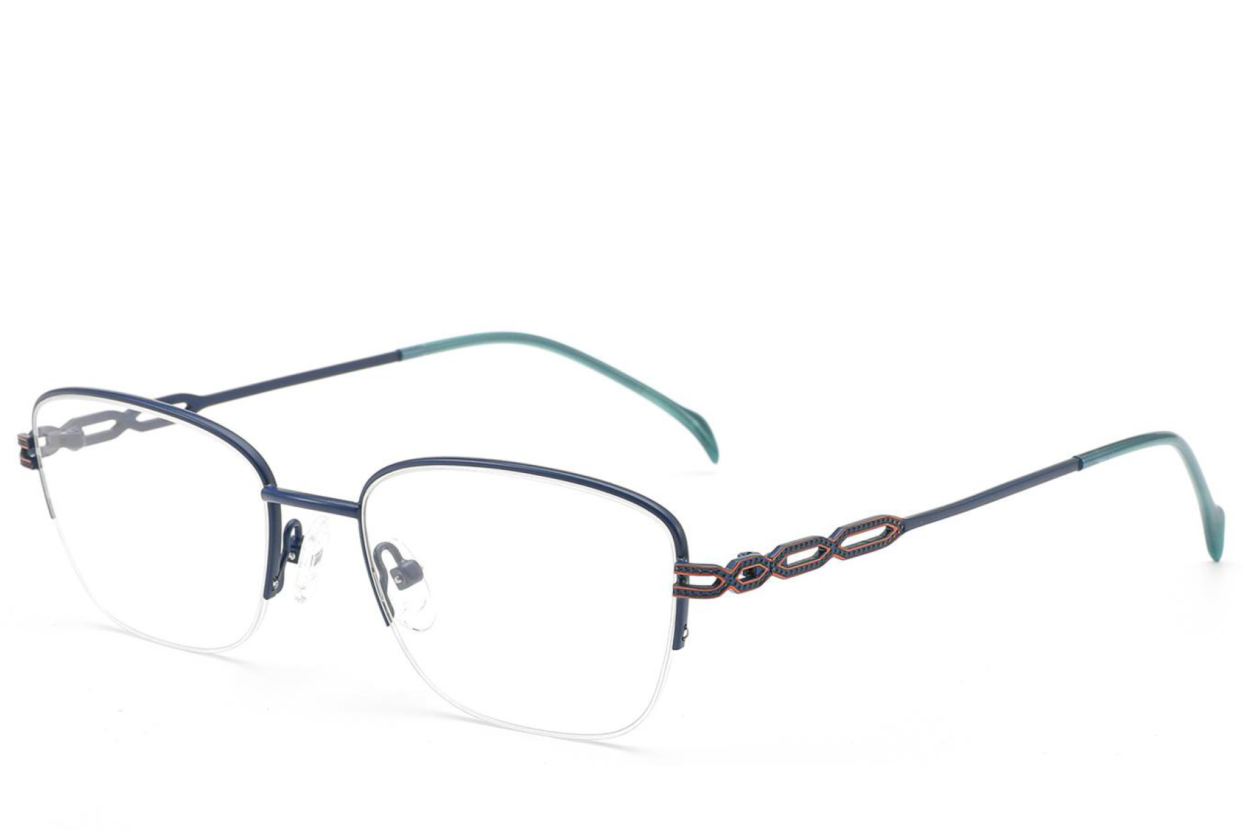 BS2012-2839_Blue_Semi-rimless_Metal_Glasses_corner