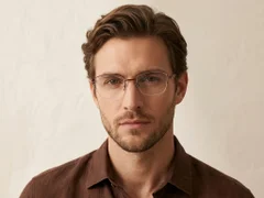 BS2012-2840_Brown_Semi-rimless_Metal_Glasses-tryon_male