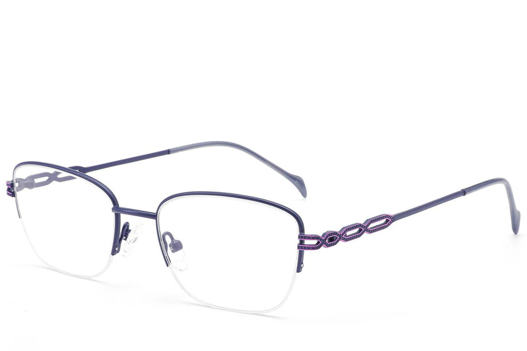 BS2012-2841_Blue_Semi-rimless_Metal_Glasses_corner