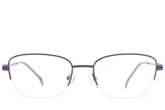BS2012-2841_Blue_Semi-rimless_Metal_Glasses_front