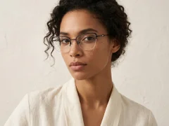 BS2012-2848_Black_Semi-rimless_Metal_Glasses-tryon_female