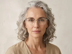 BS2012-2849_Silver_Semi-rimless_Metal_Glasses-tryon_female