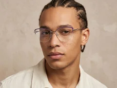 BS2012-2851_Purple_Semi-rimless_Metal_Glasses-tryon_male