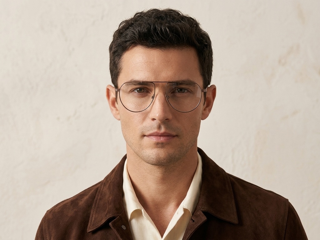 BS2012-2855_Brown_Aviator_Metal_Glasses-tryon_male