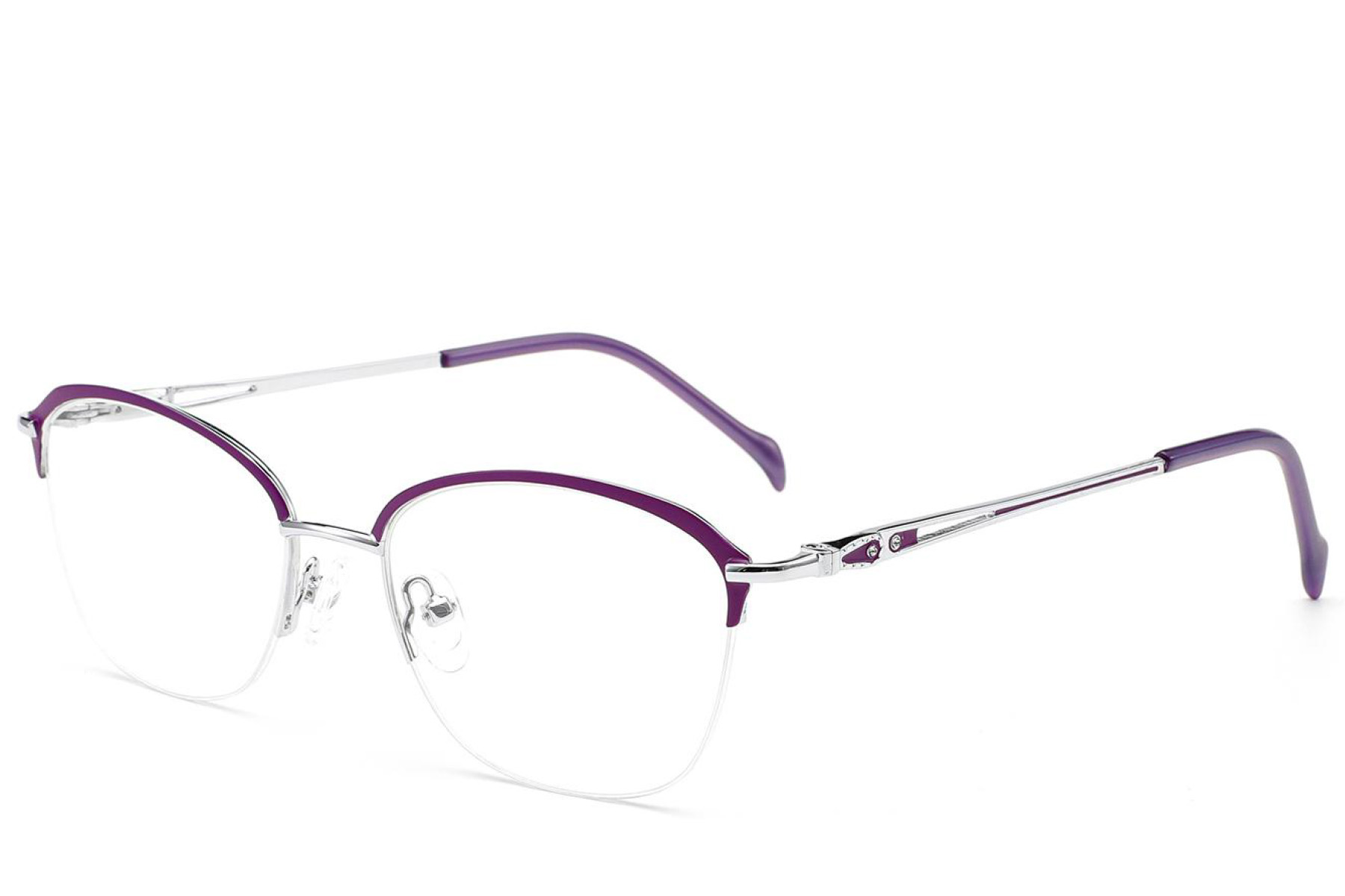 BS2012-2861_Purple_Semi-rimless_Metal_Glasses_corner