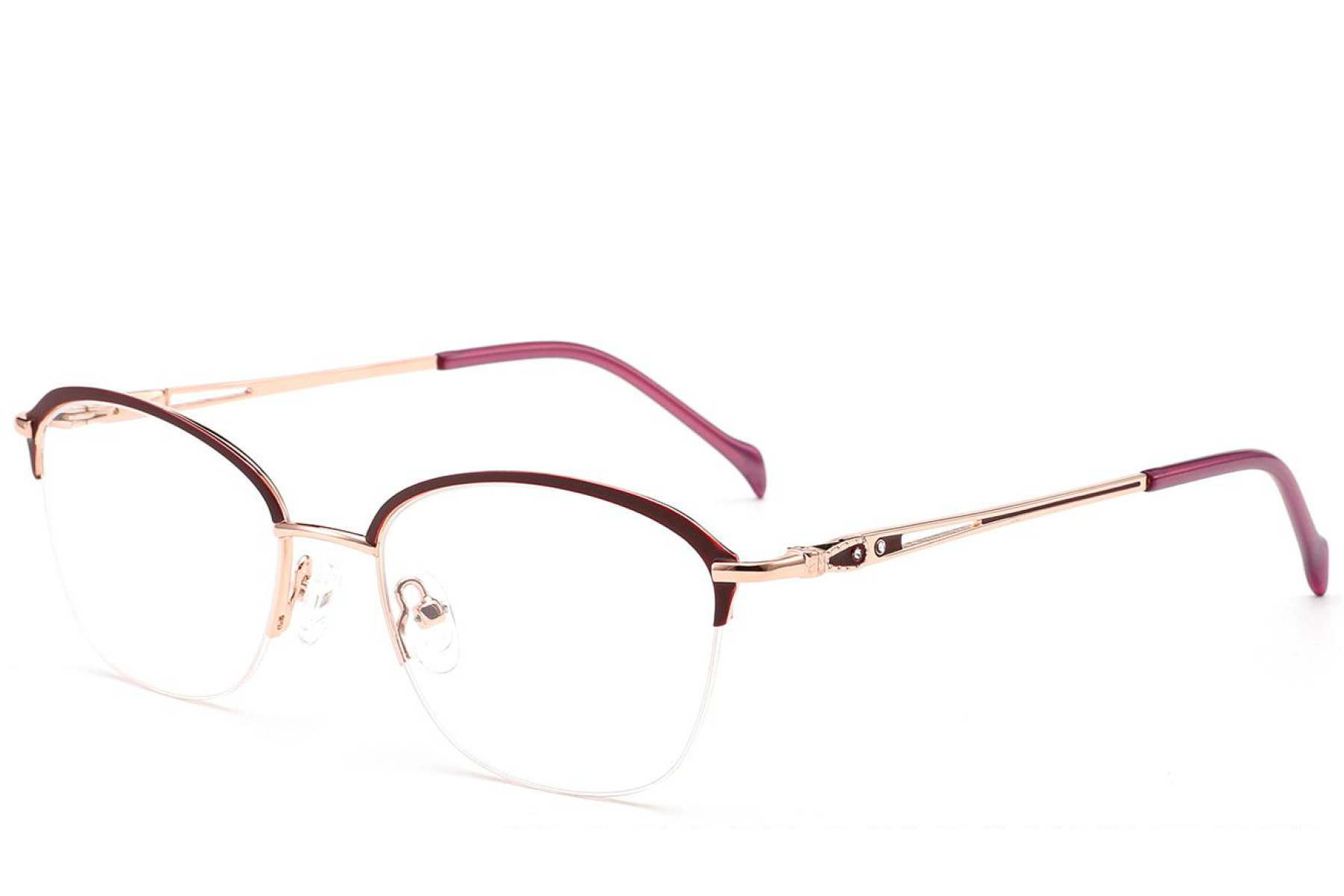 BS2012-2862_Purple_Semi-rimless_Metal_Glasses_corner