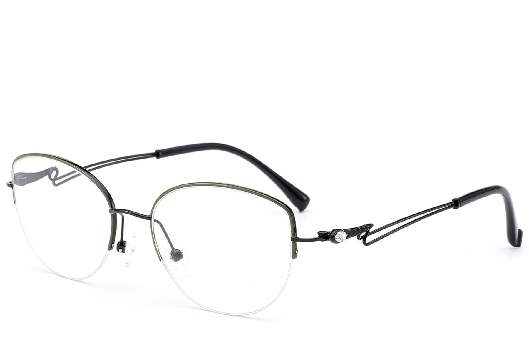BS2012-2868_Black_Semi-rimless_Metal_Glasses_corner
