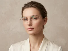 BS2012-2869_Pink_Semi-rimless_Metal_Glasses-tryon_female