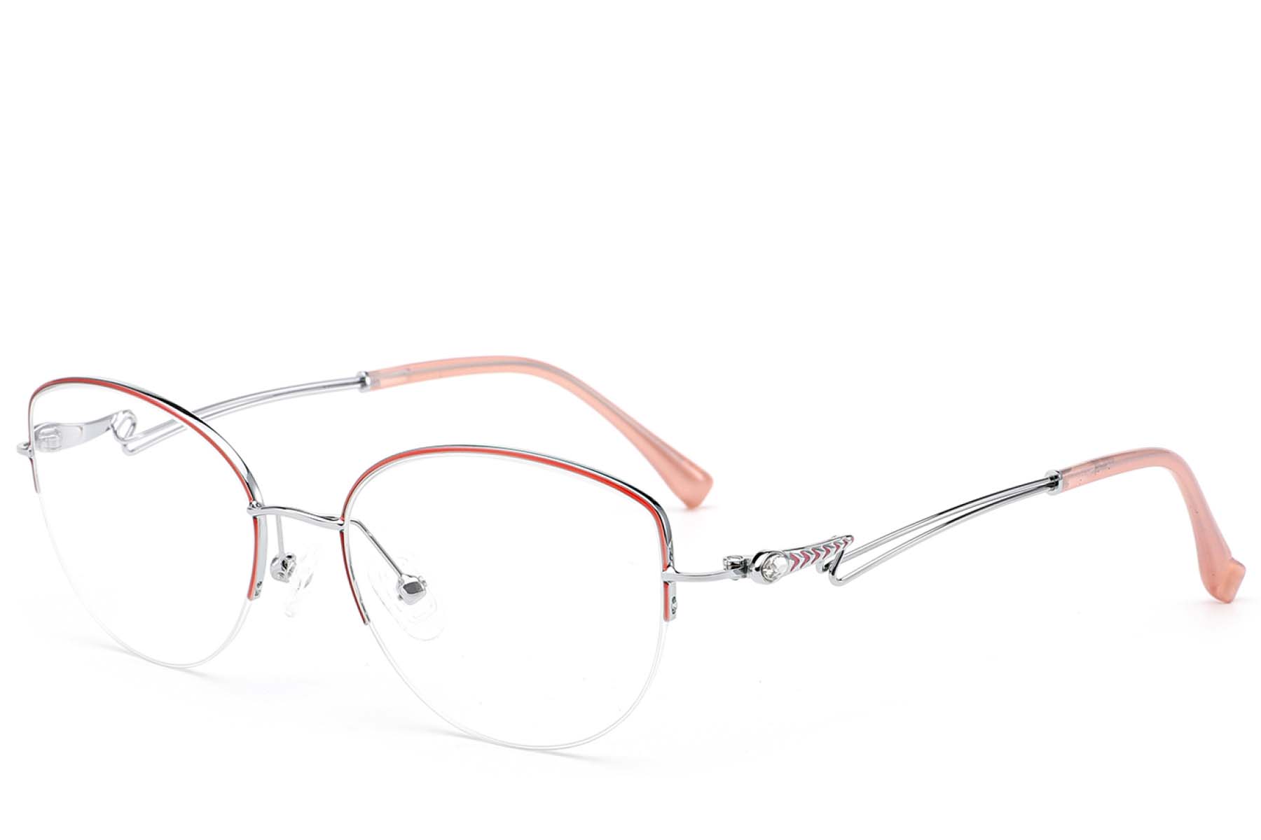 BS2012-2871_Pink_Semi-rimless_Metal_Glasses_corner