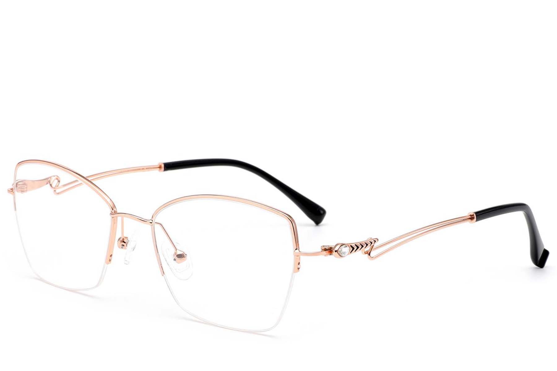 BS2012-2874_Pink_Semi-rimless_Metal_Glasses_corner