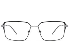 BS2012-2881_Black_Rectangular_Metal_Glasses_front