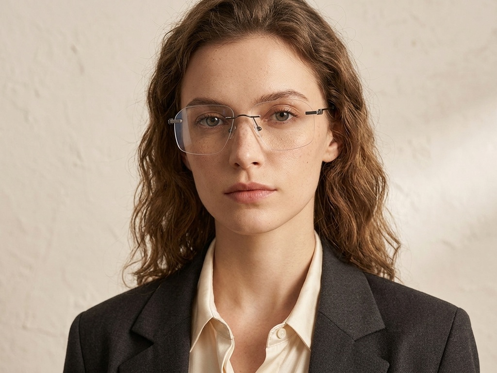 BS2012-2886_Grey_Invisible_Metal_Glasses-tryon_female