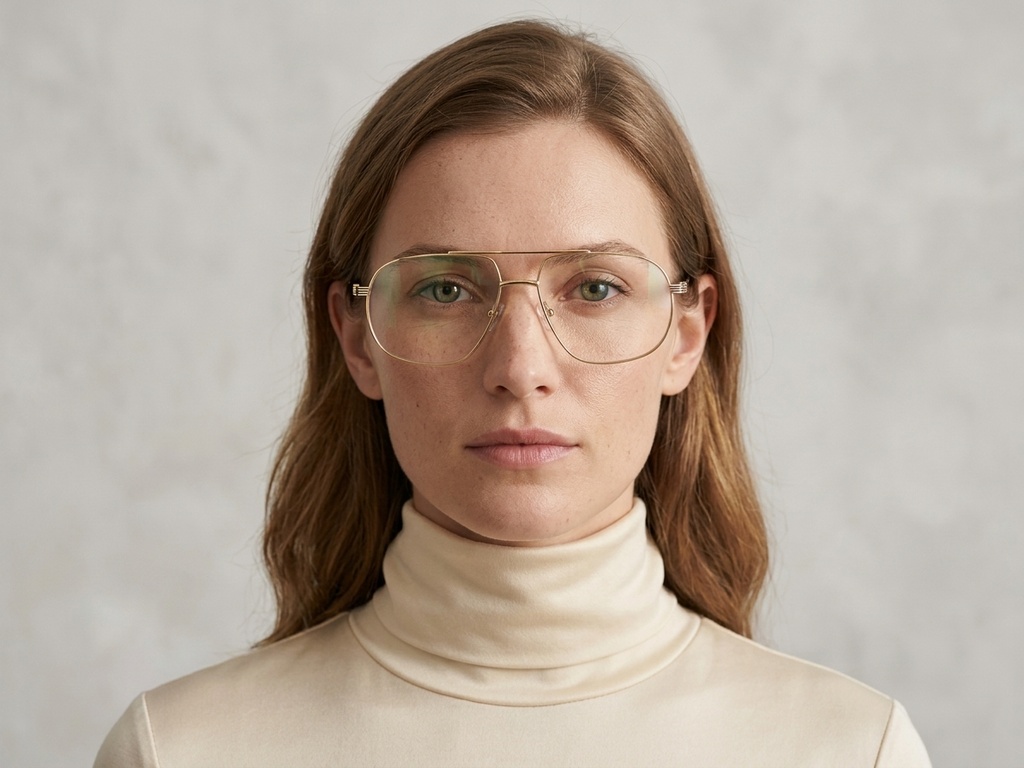 BS2012-2888_Golden_Aviator_Metal_Glasses-tryon_female