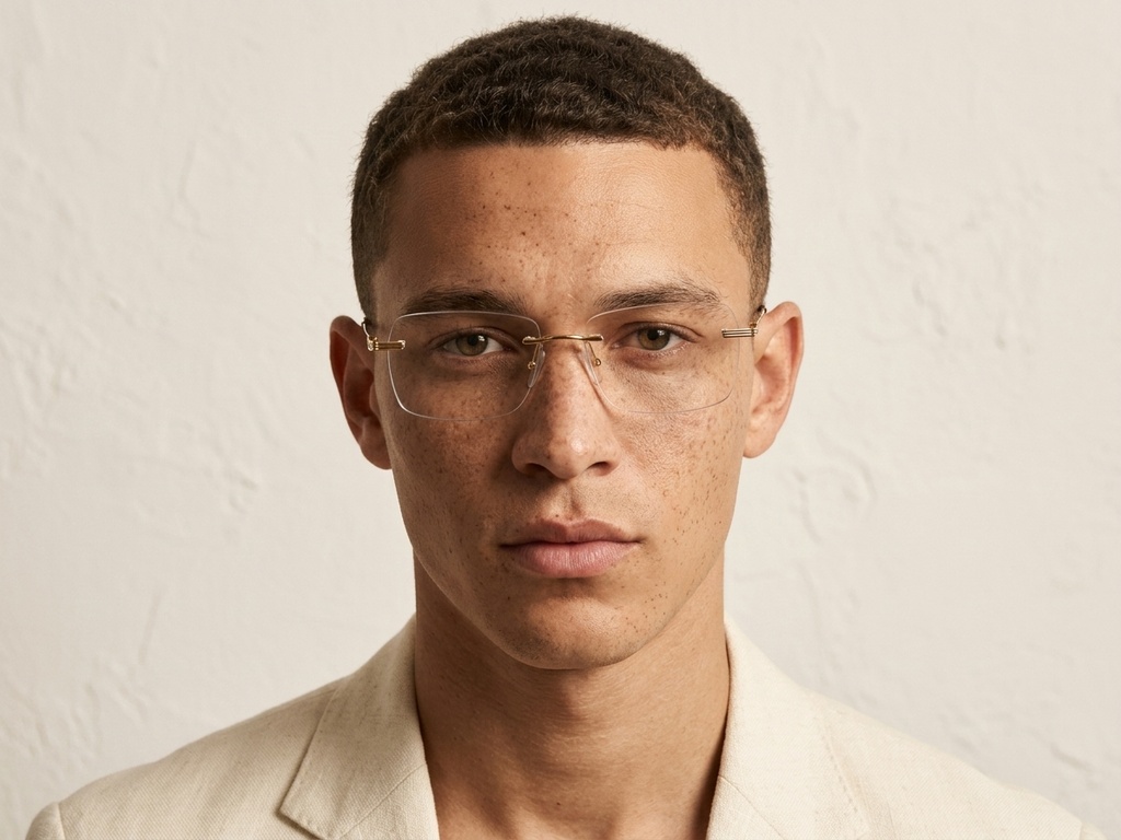 BS2012-2894_Golden_Invisible_Metal_Glasses-tryon_male