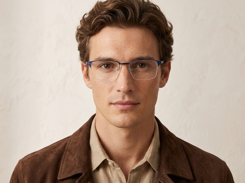 BS2012-2907_Blue_Semi-rimless_Metal_Glasses-tryon_male