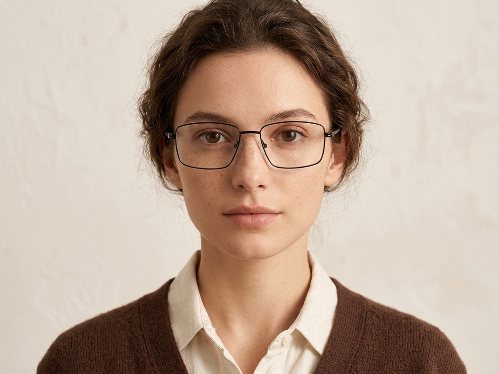 BS2012-2911_Black_Rectangular_Metal_Glasses-tryon_female