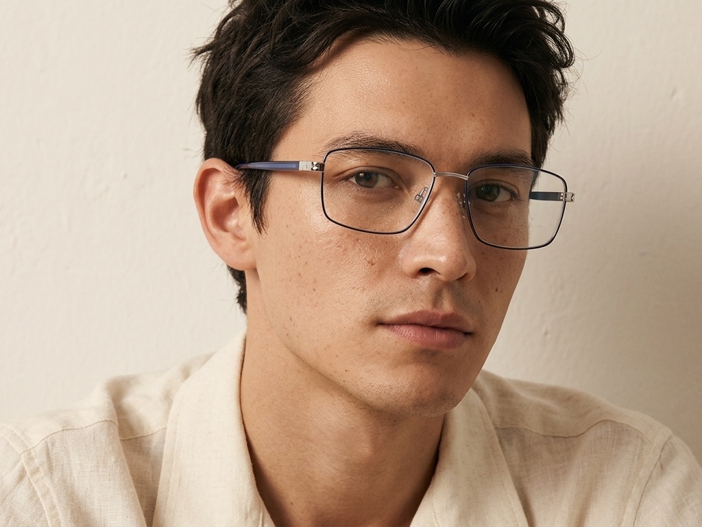 BS2012-2912_Blue_Rectangular_Metal_Glasses-tryon_male