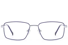 BS2012-2912_Blue_Rectangular_Metal_Glasses_front