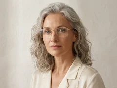 BS2012-2916_Golden_Semi-rimless_Metal_Glasses-tryon_female
