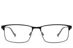 BS2012-2919_Black_Rectangular_Metal_Glasses_front