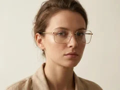 BS2012-2928_Golden_Rectangular_Metal_Glasses-tryon_female