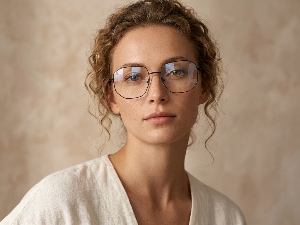 BS2012-2933_Black_Geometric_Metal_Glasses-tryon_female