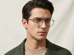 BS2012-2940_Green_Aviator_Metal_Glasses-tryon_male