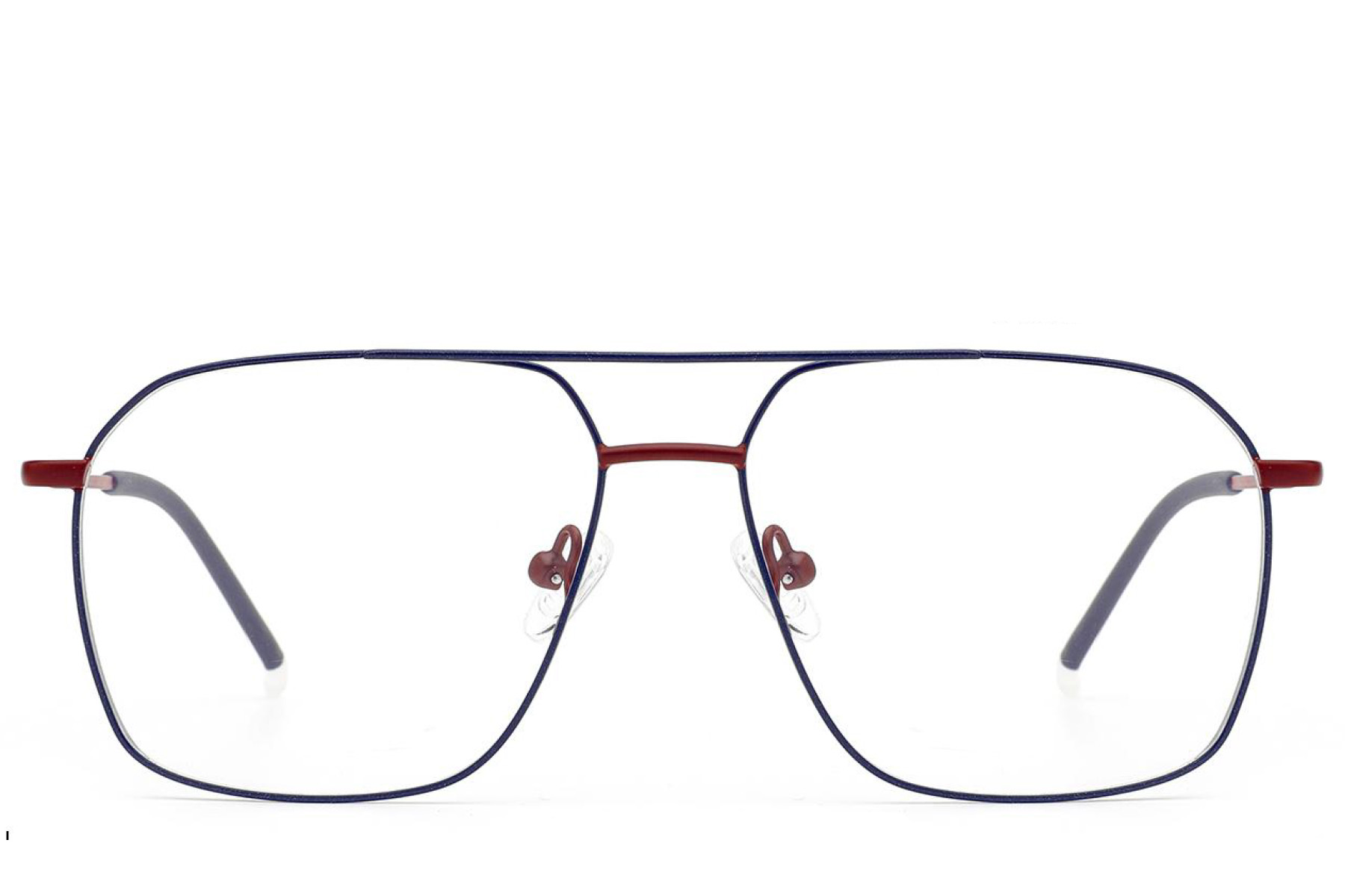 BS2012-2941_Blue_Aviator_Metal_Glasses_front