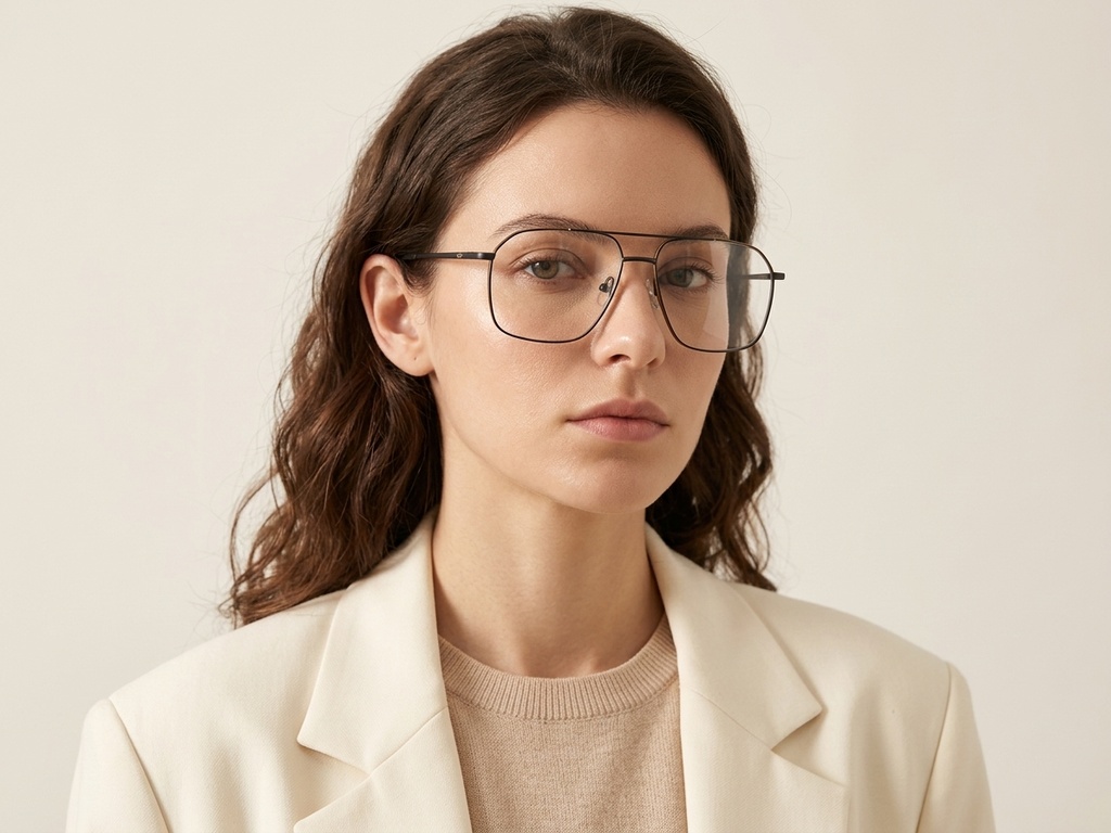 BS2012-2944_Yellow_Aviator_Metal_Glasses-tryon_female
