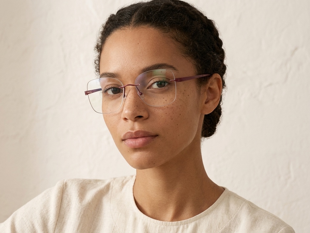 BS2012-2946_Red_Invisible_Metal_Glasses-tryon_female