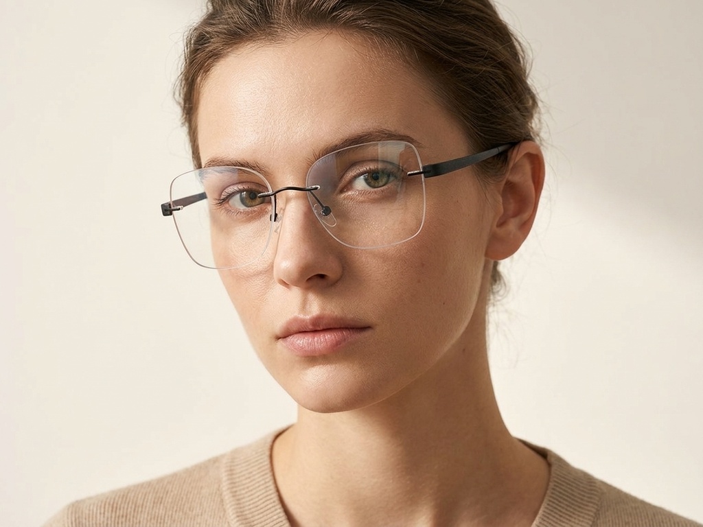 BS2012-2949_Black_Invisible_Metal_Glasses-tryon_female
