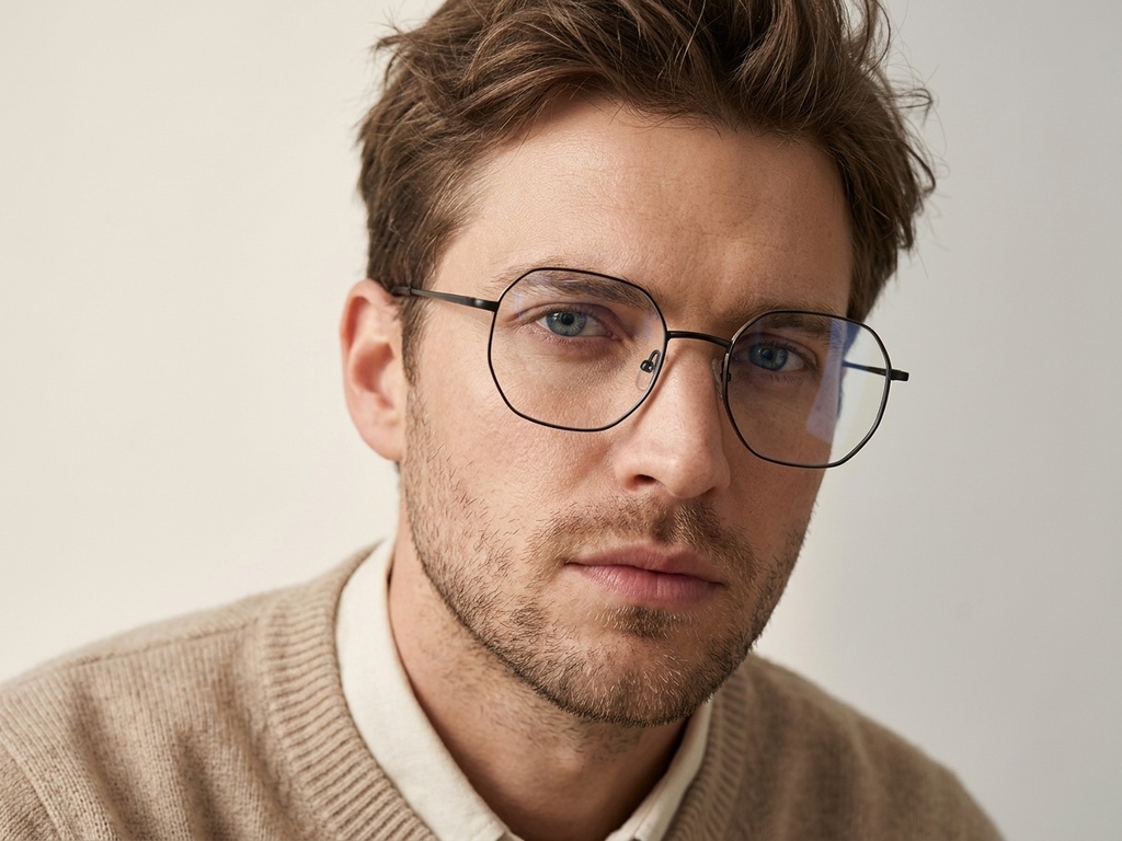 BS2012-2950_Black_Geometric_Metal_Glasses-tryon_male
