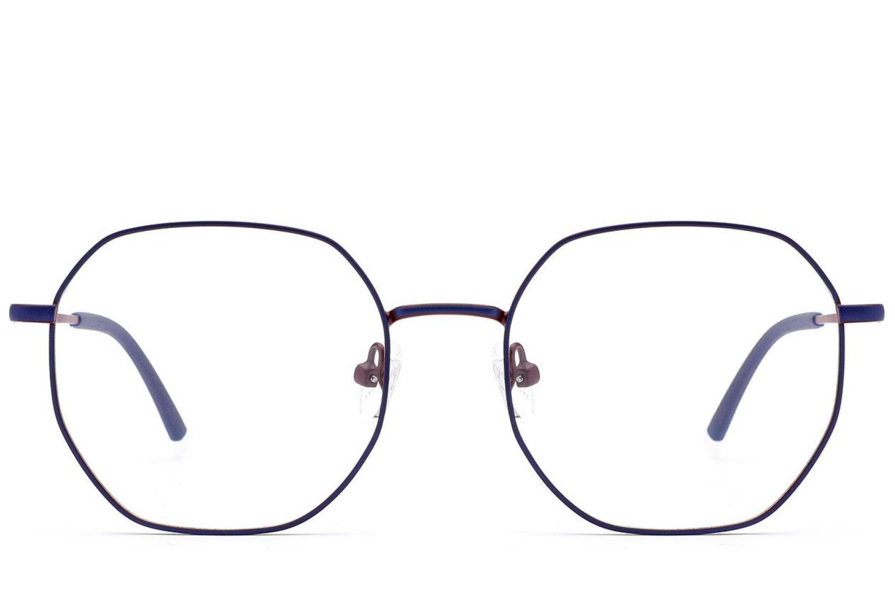 BS2012-2953_Blue_Geometric_Metal_Glasses_front