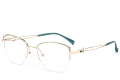 BS2012-2961_Green_Semi-rimless_Metal_Glasses_corner