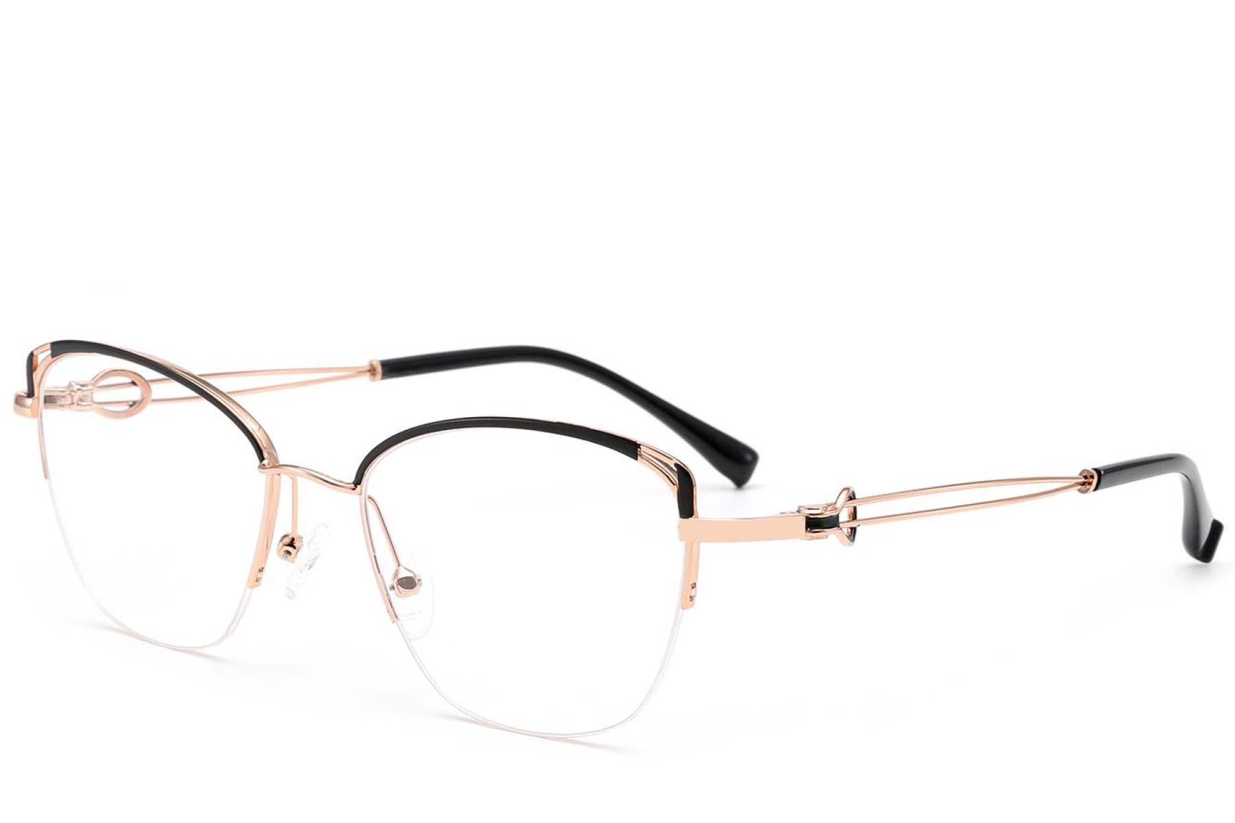 BS2012-2962_Black_Semi-rimless_Metal_Glasses_corner