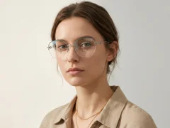 BS2012-2975_Green_Semi-rimless_Metal_Glasses-tryon_female