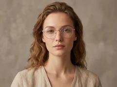 BS2012-2976_Pink_Oval_Metal_Glasses-tryon_female